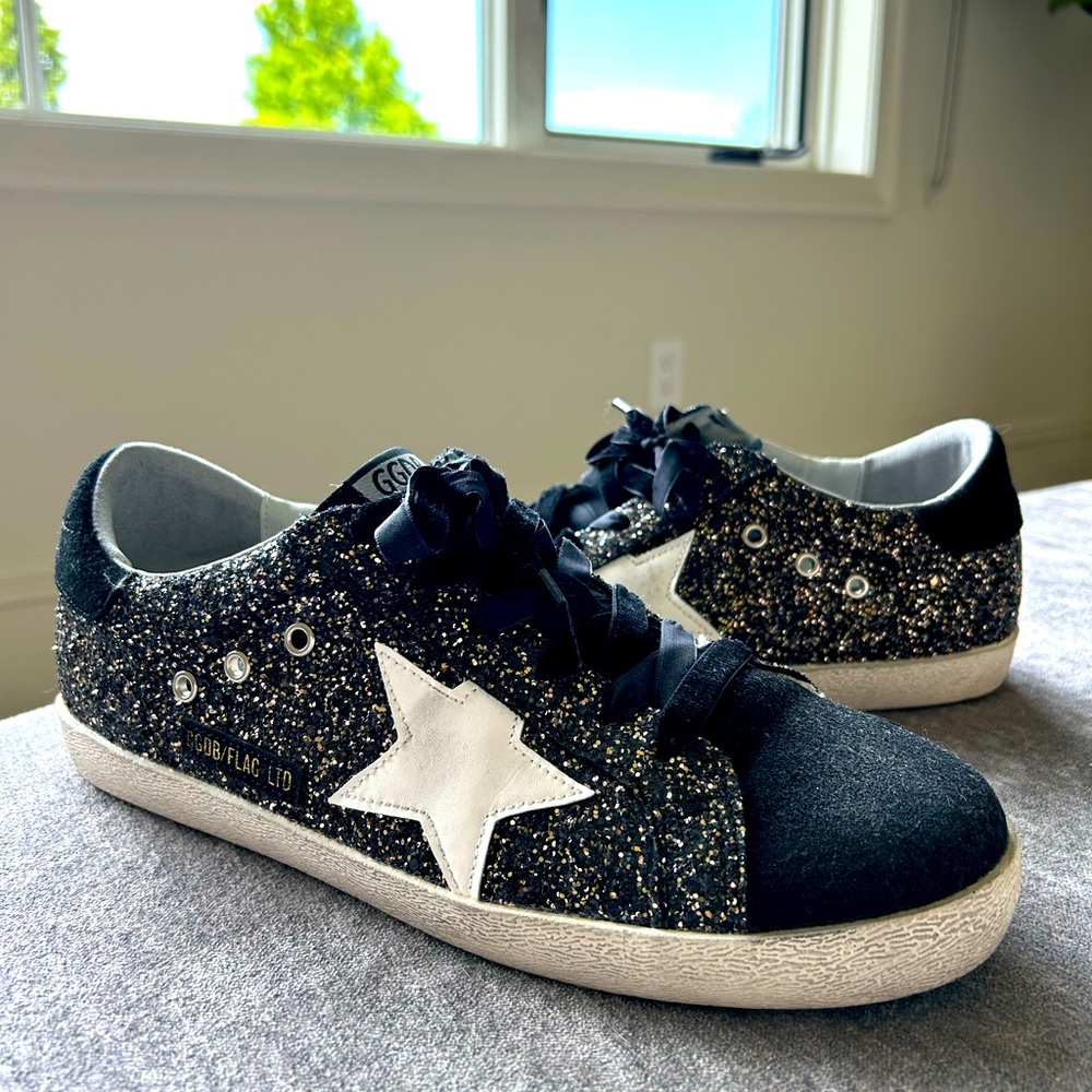 Golden Goose LVR Exclusive Super-Star glitter sneaker